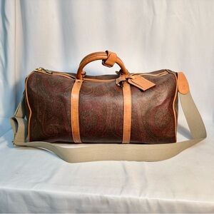 Etro Milano Travel Bag with lock and keys EUC